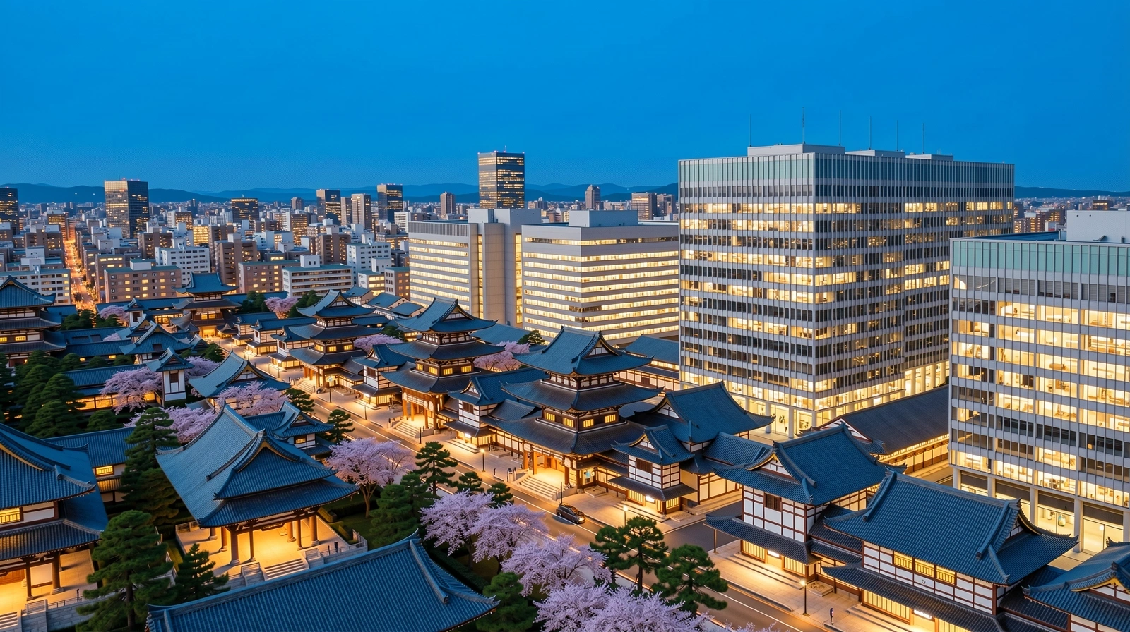 Global Perspective at Twilight